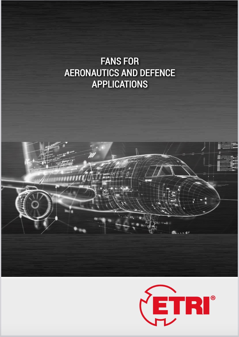 ETRI Fans for Aeronautics and Defence Applications catalog cover